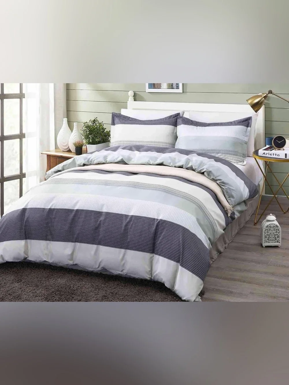 Nanko Queen Duvet Set- 5 Pieces
